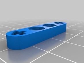 lego technic 4 croix mecânico brinquedos personalizado 3d print model - Mito3D