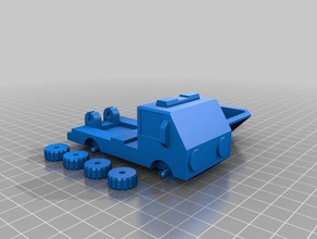 1-1 damperli kamyon oyuncak araba araçlar 3d print model - Mito3D