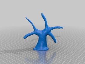 aspens Baum durchsucht Replikate makerbotdigitizer 3d print model - Mito3D