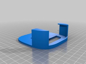 roku de montagem na parede suporte fixação cabo fenda modelo xs organização 3d print model - Mito3D
