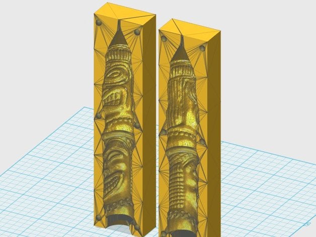 tiki candle mould 3d printing 3D print model - Mito3D