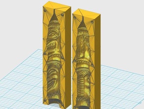 tiki-Kerze Schimmel 3d drucken 3d print model - Mito3D
