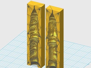 tiki mum kalıp 3d baskı 3d print model - Mito3D