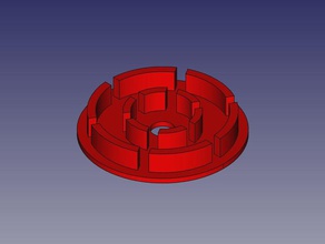 tapa soporte bobina filamento 53mm diametro con rodamientos bq 3d a impressora os acessórios de spool titular bobinas 3d print model - Mito3D