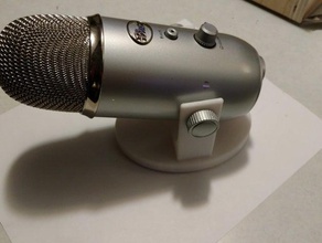 blue yeti low profile stand office 3d print model - Mito3D
