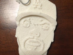 ice cube key chain 3d printing actor angeles chains cool funny icecube keychain los rapper 3d print model - Mito3D