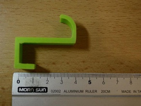 gancho de la capa organización puerta casa peg rack tirantes 3d print model - Mito3D