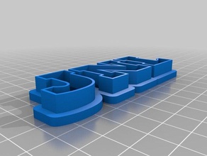 özelleştirilmiş metin depolama heykeller 3d print model - Mito3D