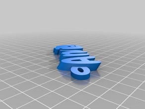 anvita1text nome keyfob portachiavi organizzazione personalizzato 3d print model - Mito3D