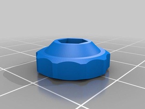 my customized simple version fingerwheel handwheel thumbwheel handrad parts 3d print model - Mito3D