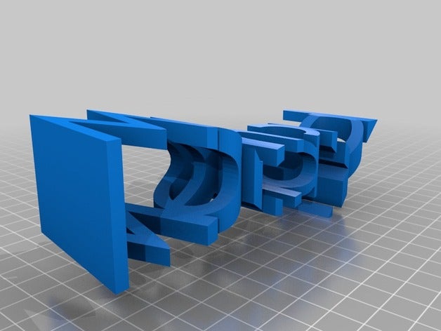 memorialday Zeichen logos Schriftzug memorial day 3D print model - Mito3D