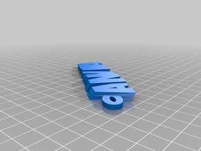 anvita2 iamburnystext nome keyfob portachiavi organizzazione personalizzato 3d print model - Mito3D