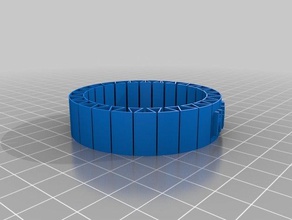 marcia bernicat flessibile nome braccialetto bracciali personalizzato 3d print model - Mito3D