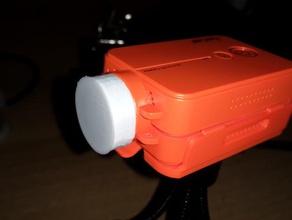 runcam2 coupe sans protection de l'objectif 3d l'impression runcam hd2 3d print model - Mito3D