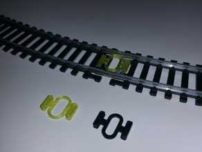 fijación inter-rail ho hobby tren de juguete 3d print model - Mito3D