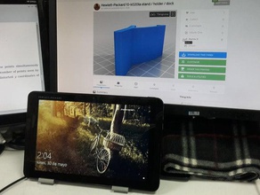 le support de dock hewlett-packard 10-k020la la tablette personnalisé 3d print model - Mito3D