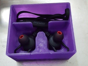 mpow magneto headphone box ear adapter audio headphones holder storage 3d print model - Mito3D