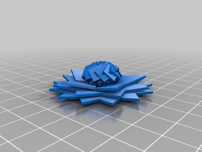 my customized geometric fibonacci flower generator sculptures 3d print model - Mito3D