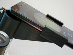 Mikroskop-Handy-Halterung mobile - adapter android Biologie Kamera Halter ios Wissenschaft universal 3d print model - Mito3D