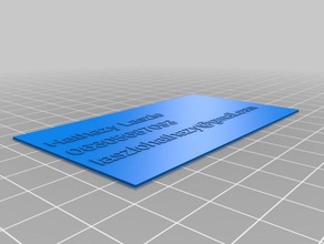 lbusiness contact card generator office customized 3d print model - Mito3D