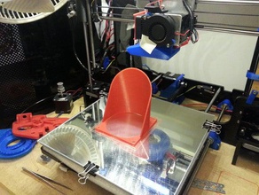 prusa i3 zonestar p802 melzi 80mm fan holder duct 3d printer parts 3d print model - Mito3D