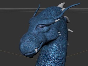 saphira bjartskular a los animales azul christopher paolini dragón eragon 3d print model - Mito3D