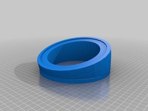 anillo adaptador de flujo 3d la impresora accesorios delta 3d print model - Mito3D