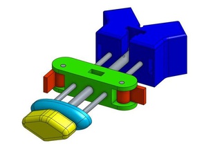 v2 strap band clamp 3d printing belt clamping mitre 3d print model - Mito3D