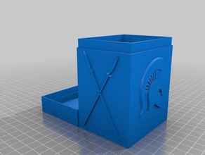 asker deckbox sihirli toplama oyunlar kart kutusu çmg güverte toplantısı token 3d print model - Mito3D