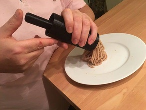 vermicelli di castagne premere facile cucina pranzo maker noodle 3d print model - Mito3D
