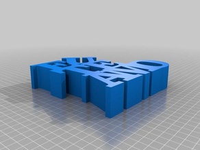 eu te amo sculture personalizzato 3d print model - Mito3D