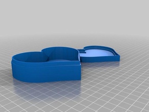 caixa de cora&ccedil&atildeo recipientes personalizado 3d print model - Mito3D