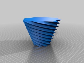 mon personnalisés star ellispe polygone vase stylo pot de fleur créateur décor 3d print model - Mito3D