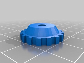 20 mm knob m3 nyloc nut leveling 3d printer parts 3d print model - Mito3D