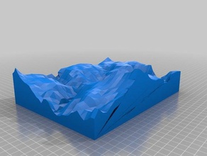 grand canyon les analyses des répliques topographique la topographie 3d print model - Mito3D
