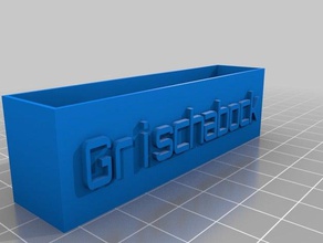 grischabocks negócio titular do cartão office personalizado 3d print model - Mito3D