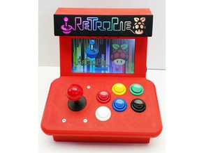 mini arcade videogame raspberry pi 2 games cabinet emulation game retropie 3d print model - Mito3D