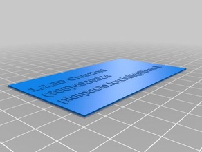 mio bigliettino da visita office customized 3d print model - Mito3D