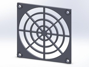 80mm fan grille 3d printing 3d print model - Mito3D