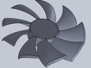 blades replacement 120mm fan airflow computer 3d print model - Mito3D