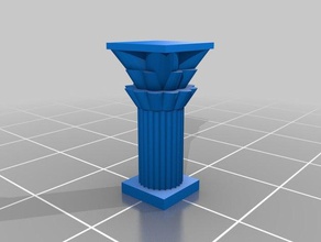 griechischen korinthischen Säule Gebäude Strukturen angepasst 3d print model - Mito3D