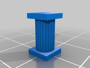 roman basit sütun binalar yapılar özelleştirilmiş 3d print model - Mito3D