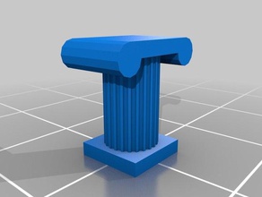 roman ionic column buildings structures customized 3d print model - Mito3D