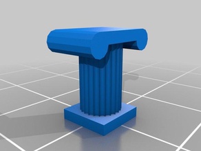 greek ionic column buildings structures customized 3d print model - Mito3D