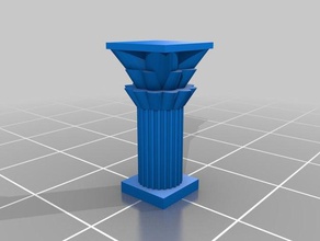 romain, colonne corinthienne des bâtiments les structures personnalisé 3d print model - Mito3D
