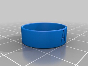 meu personalizados anel de borda redonda 875 fina anéis 3d print model - Mito3D