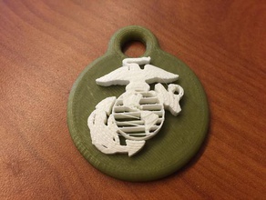 usmc keychain keychains army marine marines military united states navy us usa 3d print model - Mito3D