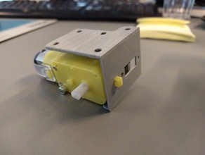 motor mount in der Robotik dc-motor 3d print model - Mito3D