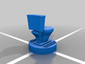 toilette radio 45 adaptateur musique 3d print model - Mito3D