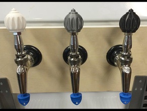 these beer tap handles not too shabby hobby 3 8 16 homebrew keezer kegerator knob stubby thread 3d print model - Mito3D
